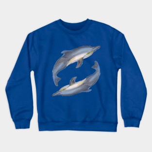 dolphin fish swim water ocean aquatic cetacean whale underwater animal Crewneck Sweatshirt